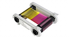 Полноцветная лента (YMCFKO) с УФ панель на 200 оттисков с чистящим роликом в Калуге